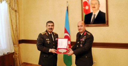 Zakir Həsənov türkiyəli generalla görüşüb - FOTOLAR